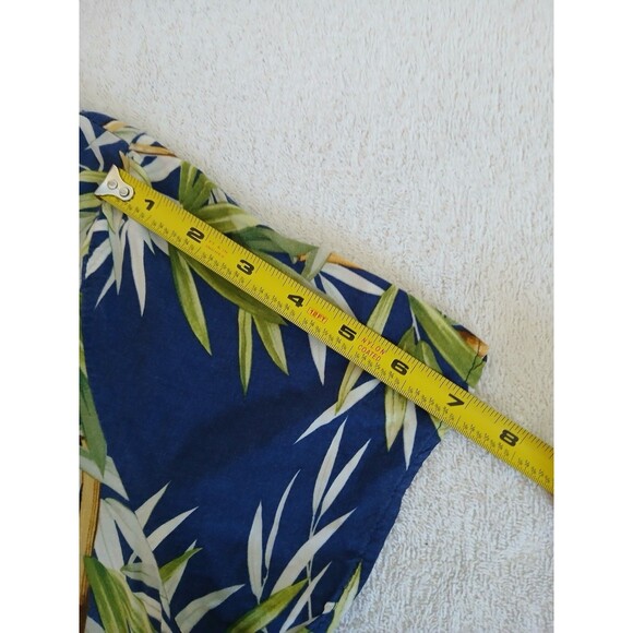 Set 2 Vintage Womens Hawaiian Shirt Bishop St Apparel Blue Green Medium Trópical - Picture 10 of 16